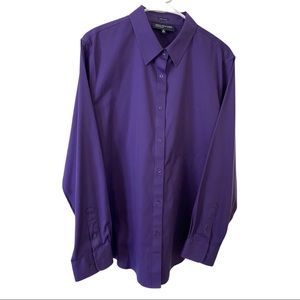 Shirt long sleeve purple  Jones New York Signature